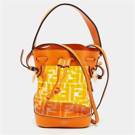 fendi orange bucket bag|fendi drawstring bucket bag.